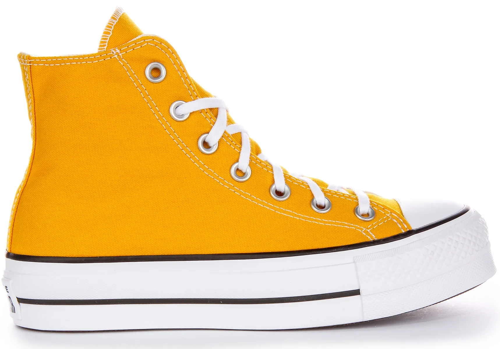 Converse All Star Lift Hi A06506C En Jaune Pour Femmes Chaussures Converse