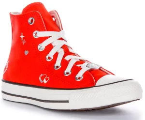 Converse All Star Y2K Heart A09117C En Rouge Pour Femmes Chaussures Converse