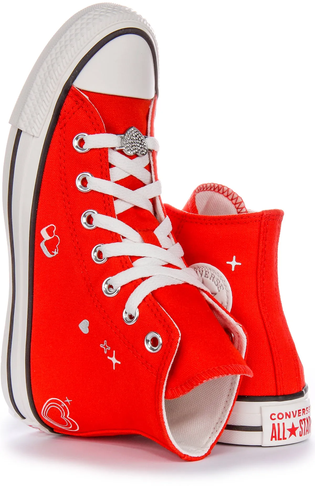 Converse All Star Y2K Heart A09117C En Rouge Pour Femmes Chaussures Converse