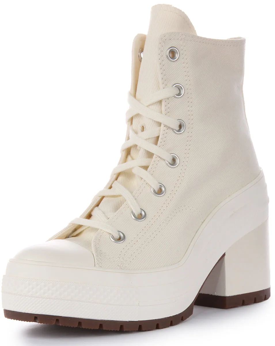 Converse Chuck 70s A05348C De Luxe Talon en Chaussures Blanches Converse