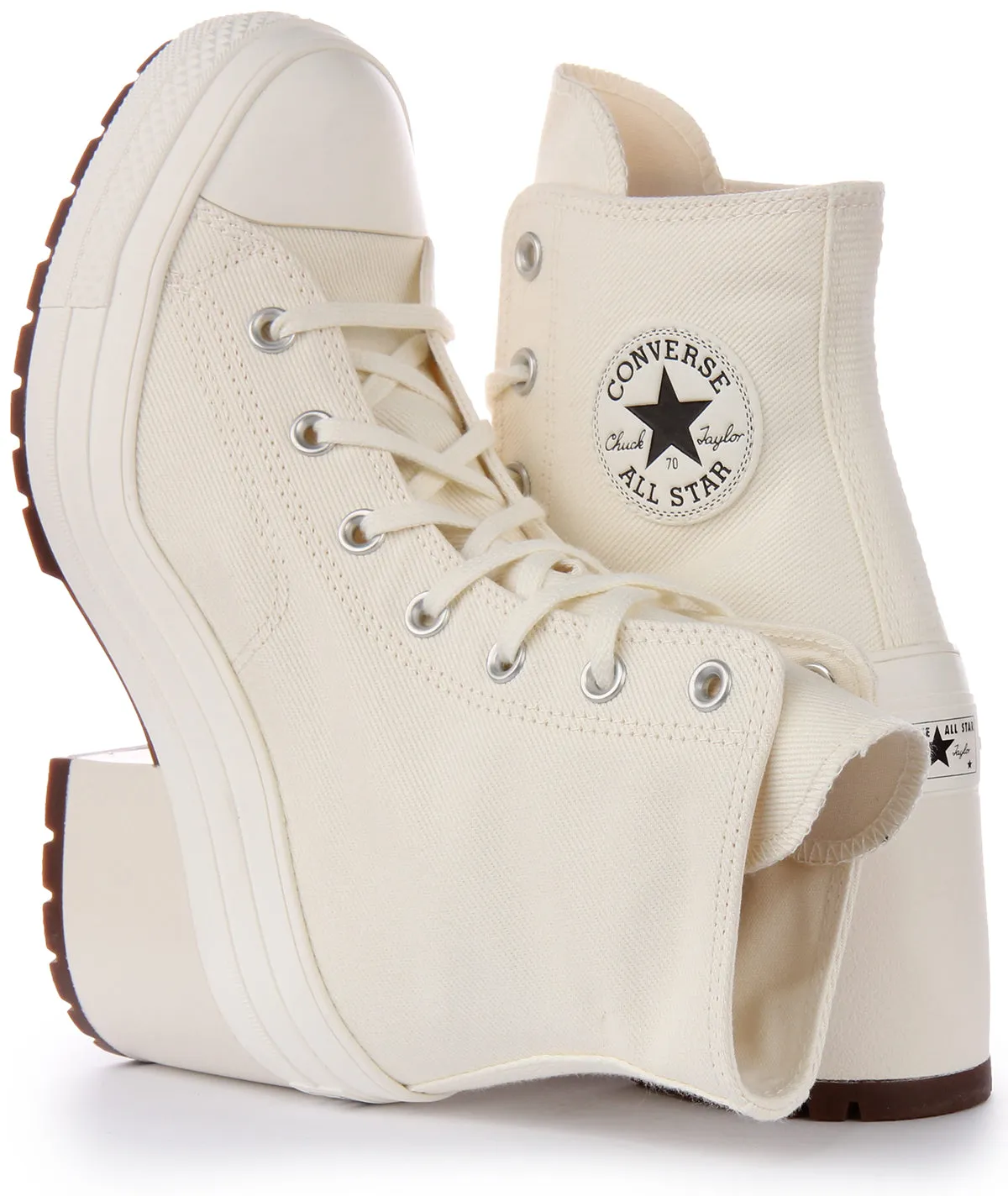 Converse Chuck 70s A05348C De Luxe Talon en Chaussures Blanches Converse