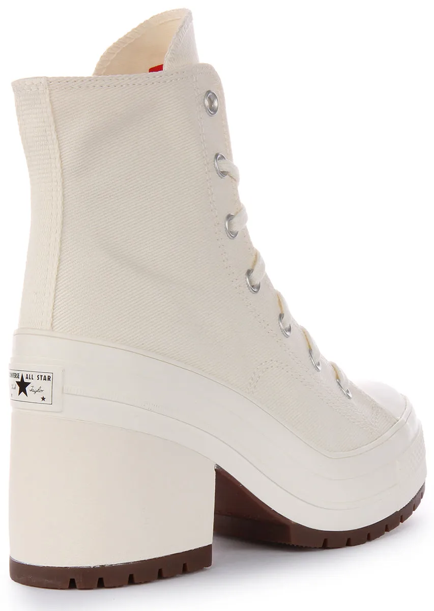 Converse Chuck 70s A05348C De Luxe Talon en Chaussures Blanches Converse