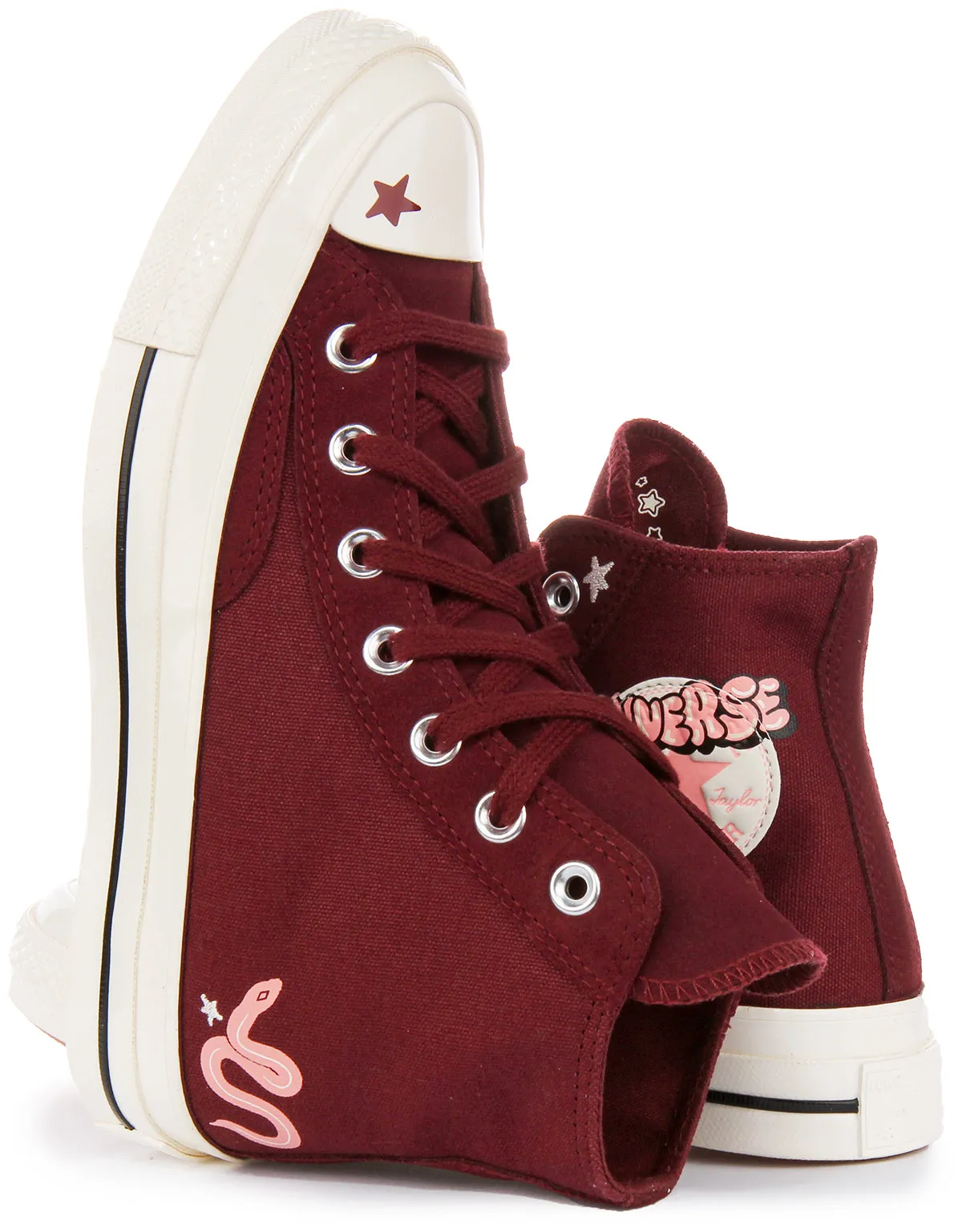 Converse Chuck 70s Hi A09164C En Bordeaux Pour Femme Chaussures Converse