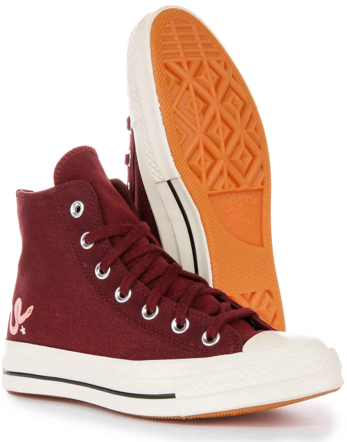 Converse Chuck 70s Hi A09164C En Bordeaux Pour Femme Chaussures Converse