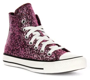 Converse Chuck Taylor A11137C en chaussures à effet pailleté magenta Converse
