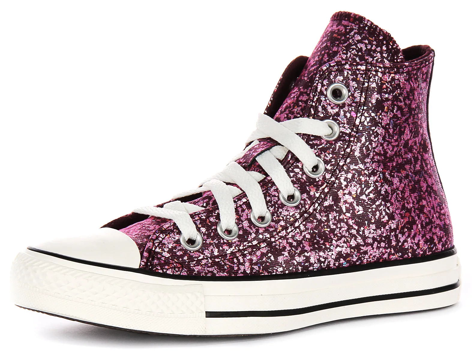 Converse Chuck Taylor A11137C en chaussures à effet pailleté magenta Converse