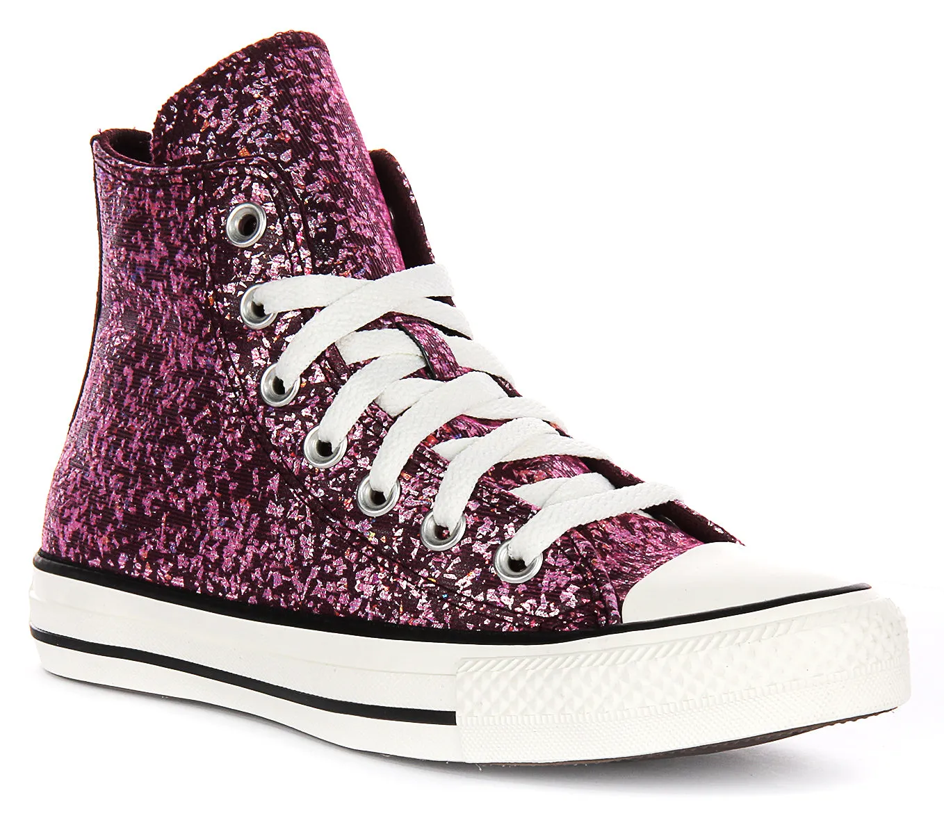 Converse Chuck Taylor A11137C en chaussures à effet pailleté magenta Converse
