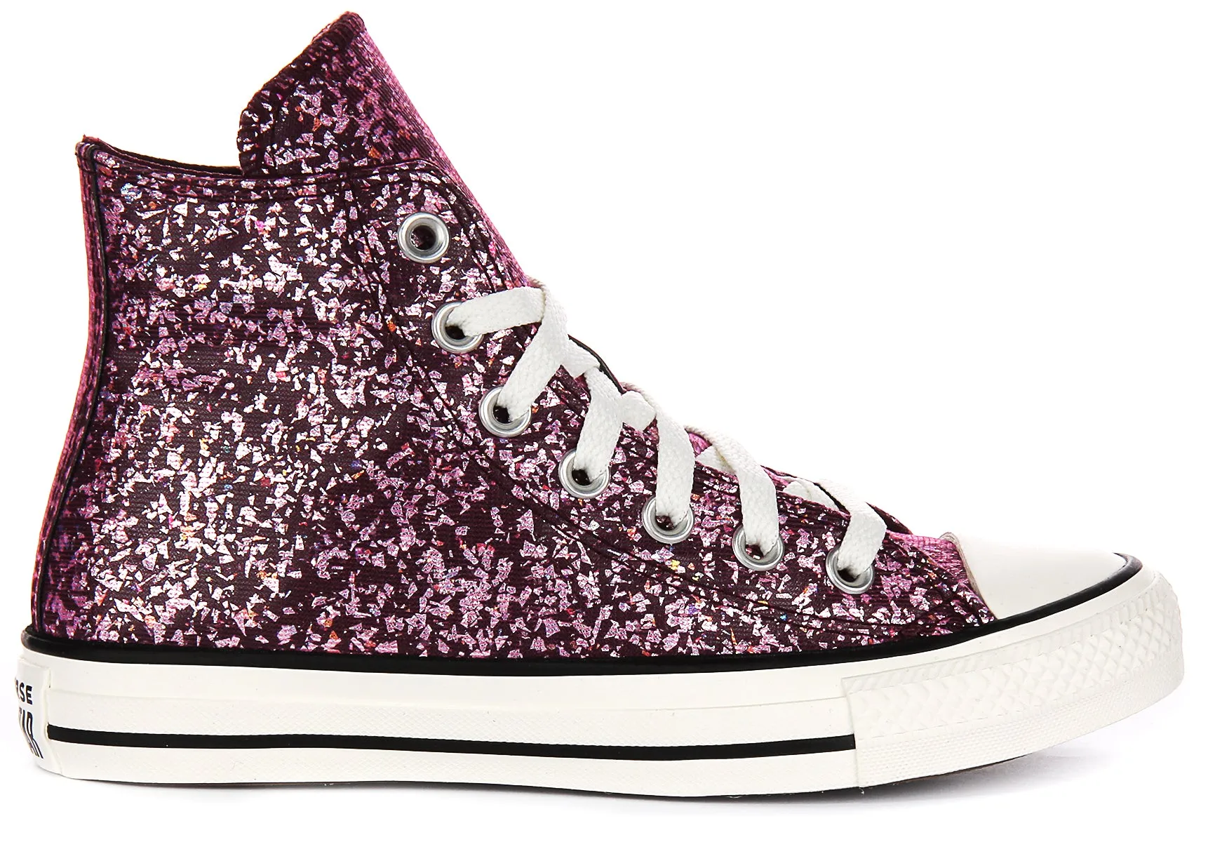 Converse Chuck Taylor A11137C en chaussures à effet pailleté magenta Converse