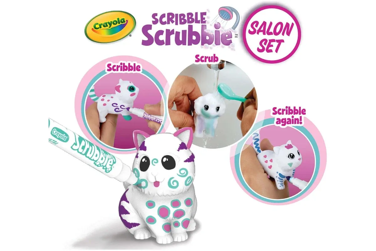Set Salon de Gribouillage Crayola Scribble Scrubbie