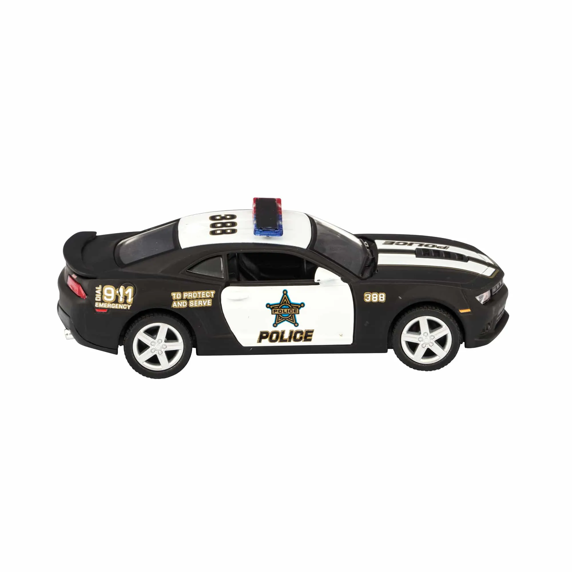 Voiture de police Chevy Camaro en métal injecté
