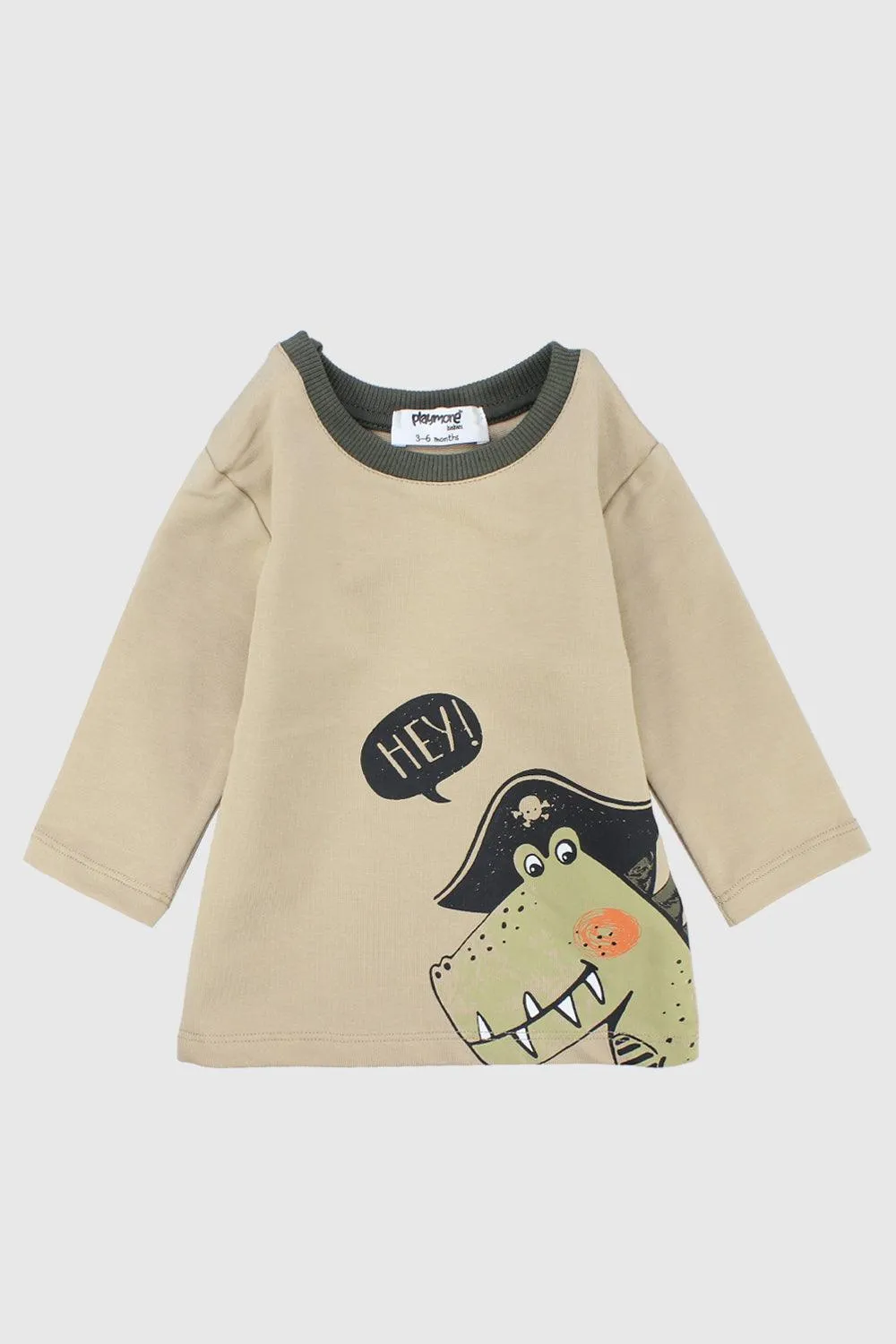 T-shirt manches longues Pirate Dino