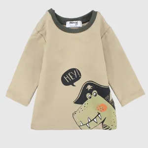 T-shirt manches longues Pirate Dino