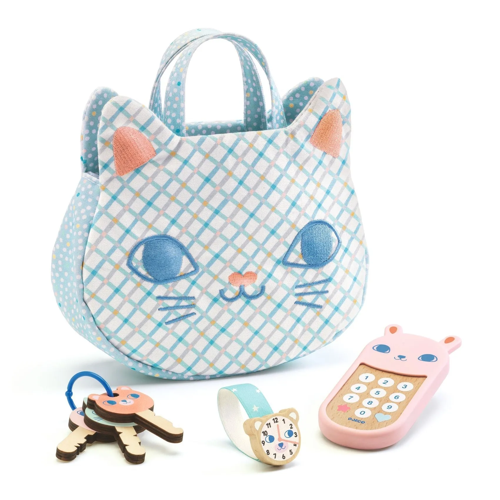 Djeco : Sac bébé chat d'imitation