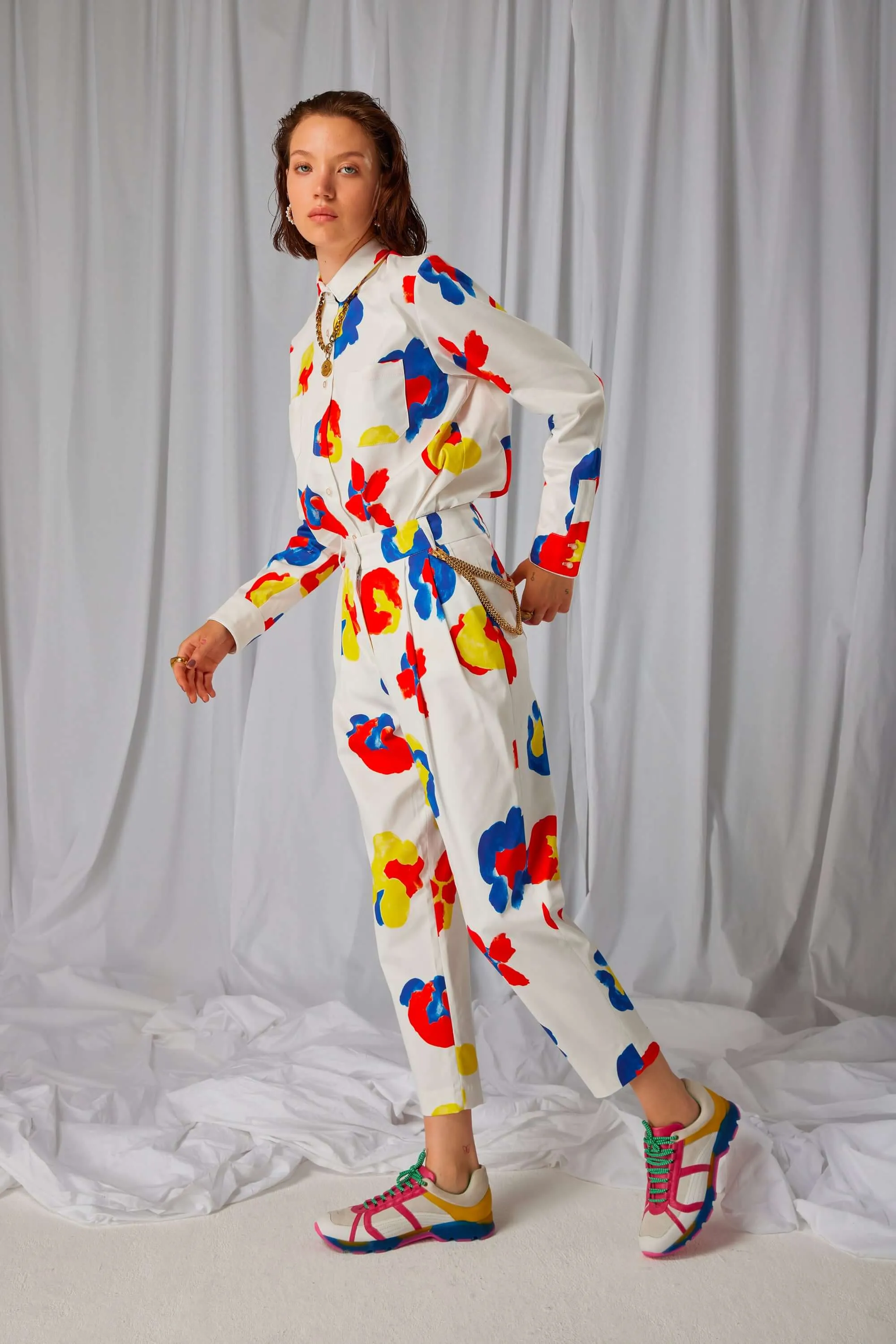 Chemise Dori en imprimé Primary