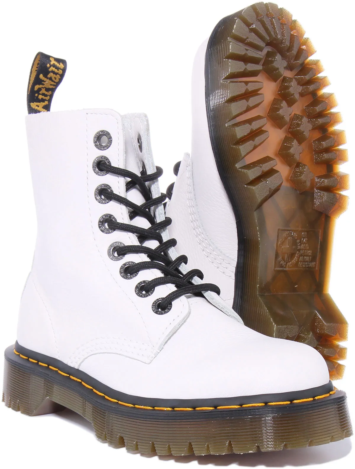 Dr Martens 1460 Pascal Bex En Blanc Pour Femme Chaussures Dr Martens