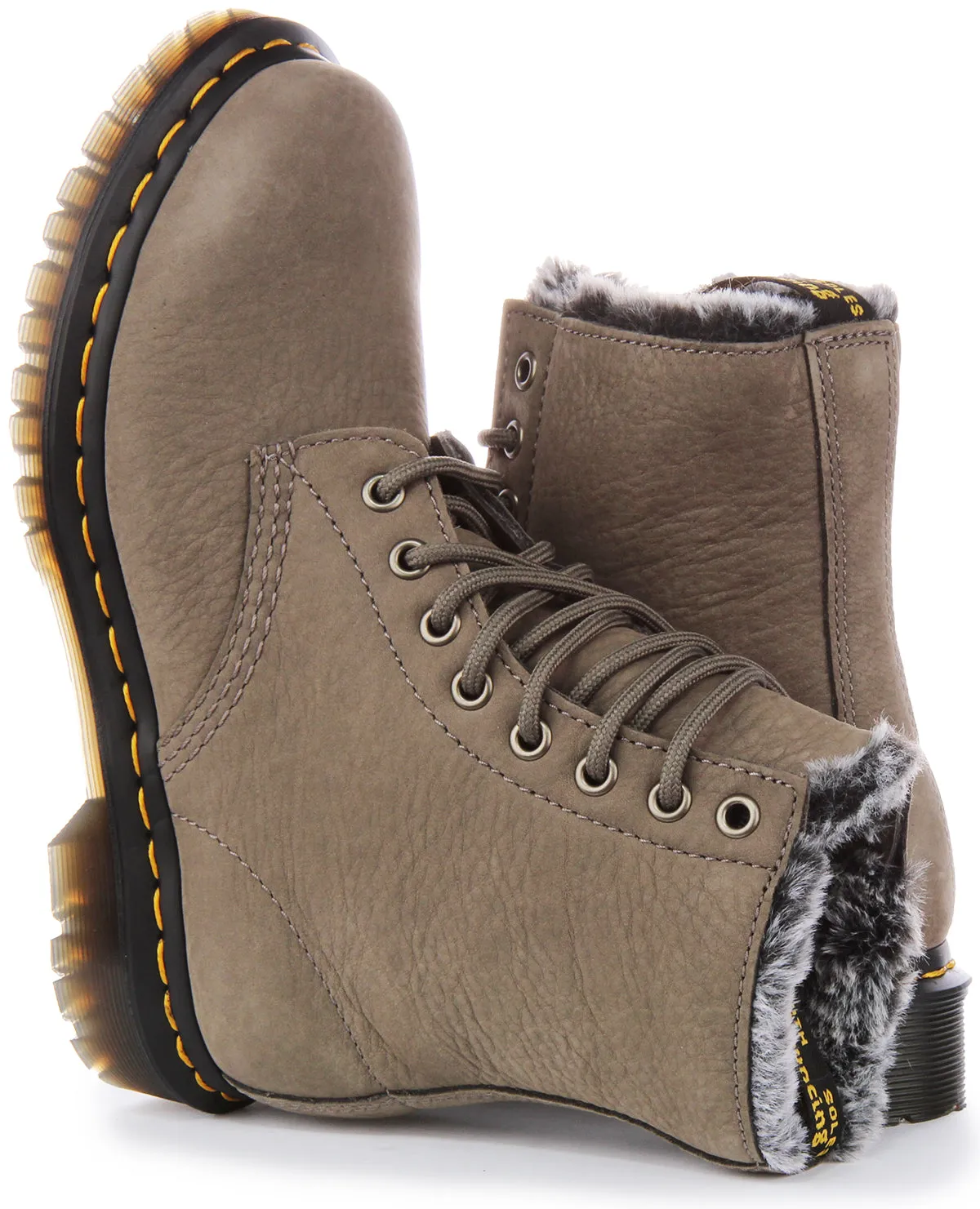 Dr Martens 1460 Serena en gris pour femmes Chaussures Dr Martens