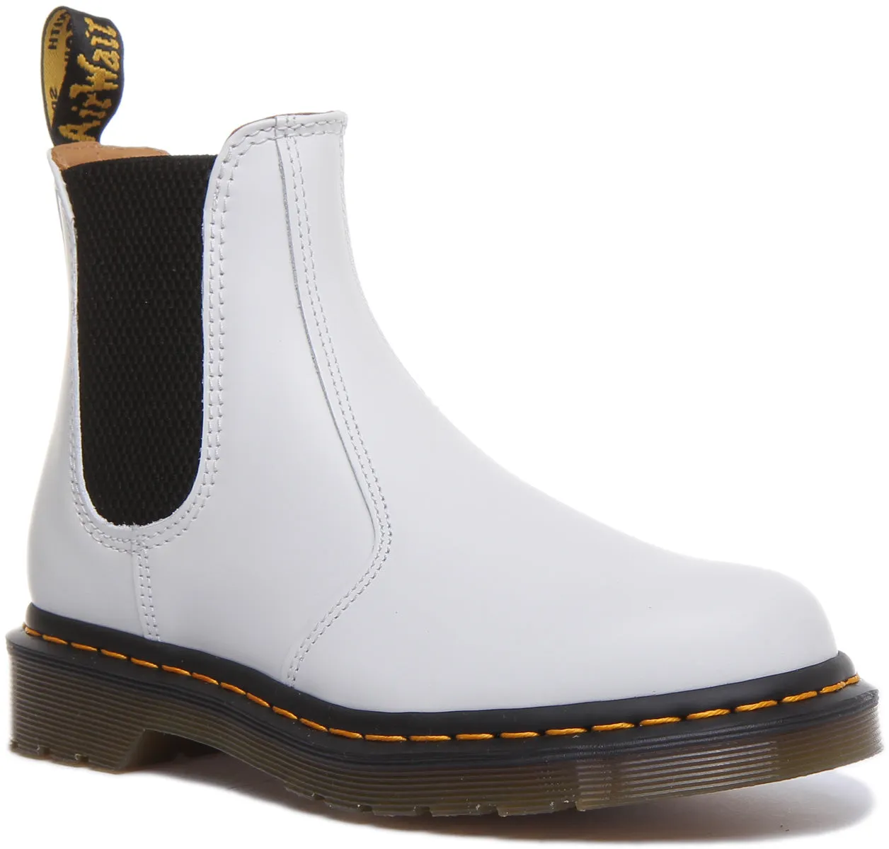 Dr Martens 2976 Ys En Blanc Pour Femme Chaussures Dr Martens