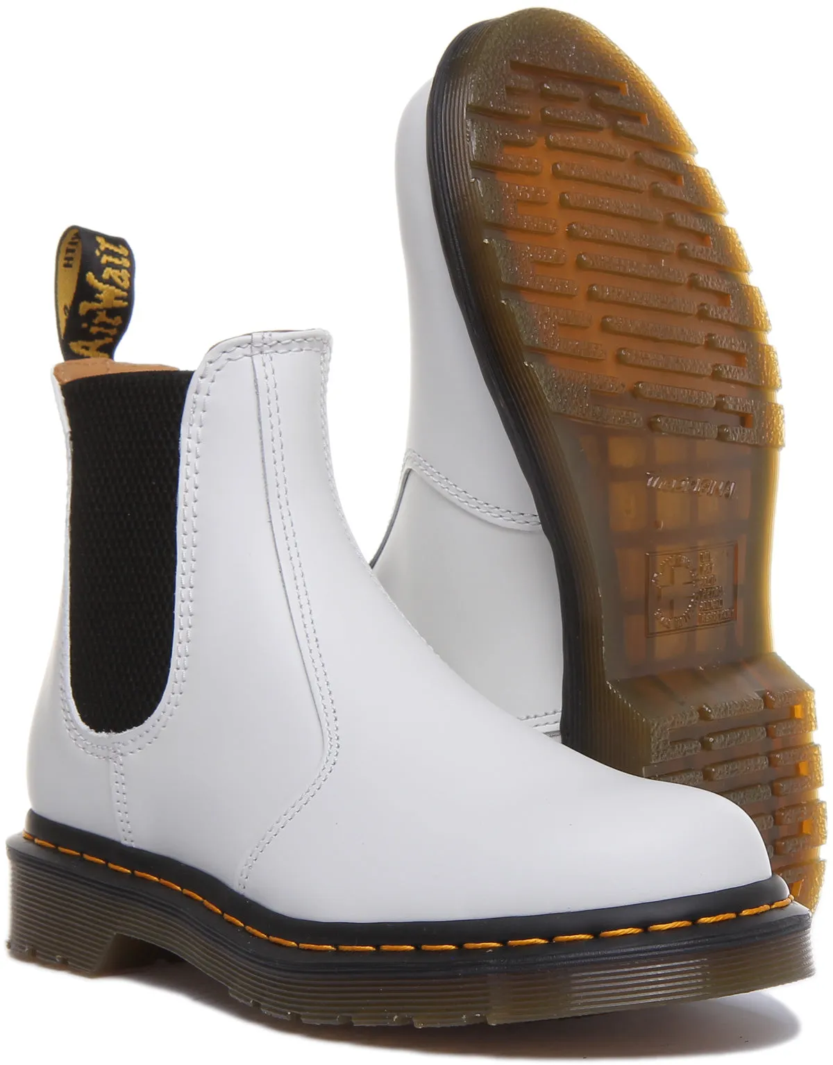 Dr Martens 2976 Ys En Blanc Pour Femme Chaussures Dr Martens