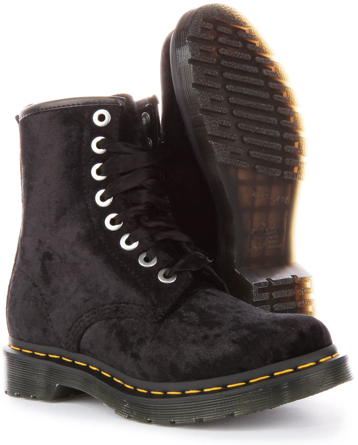 Dr Martens Vegan 1460 En Noir Pour Femme Chaussures Dr Martens