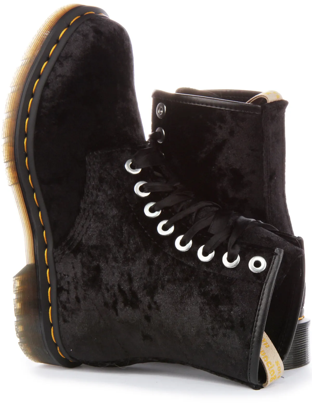 Dr Martens Vegan 1460 En Noir Pour Femme Chaussures Dr Martens