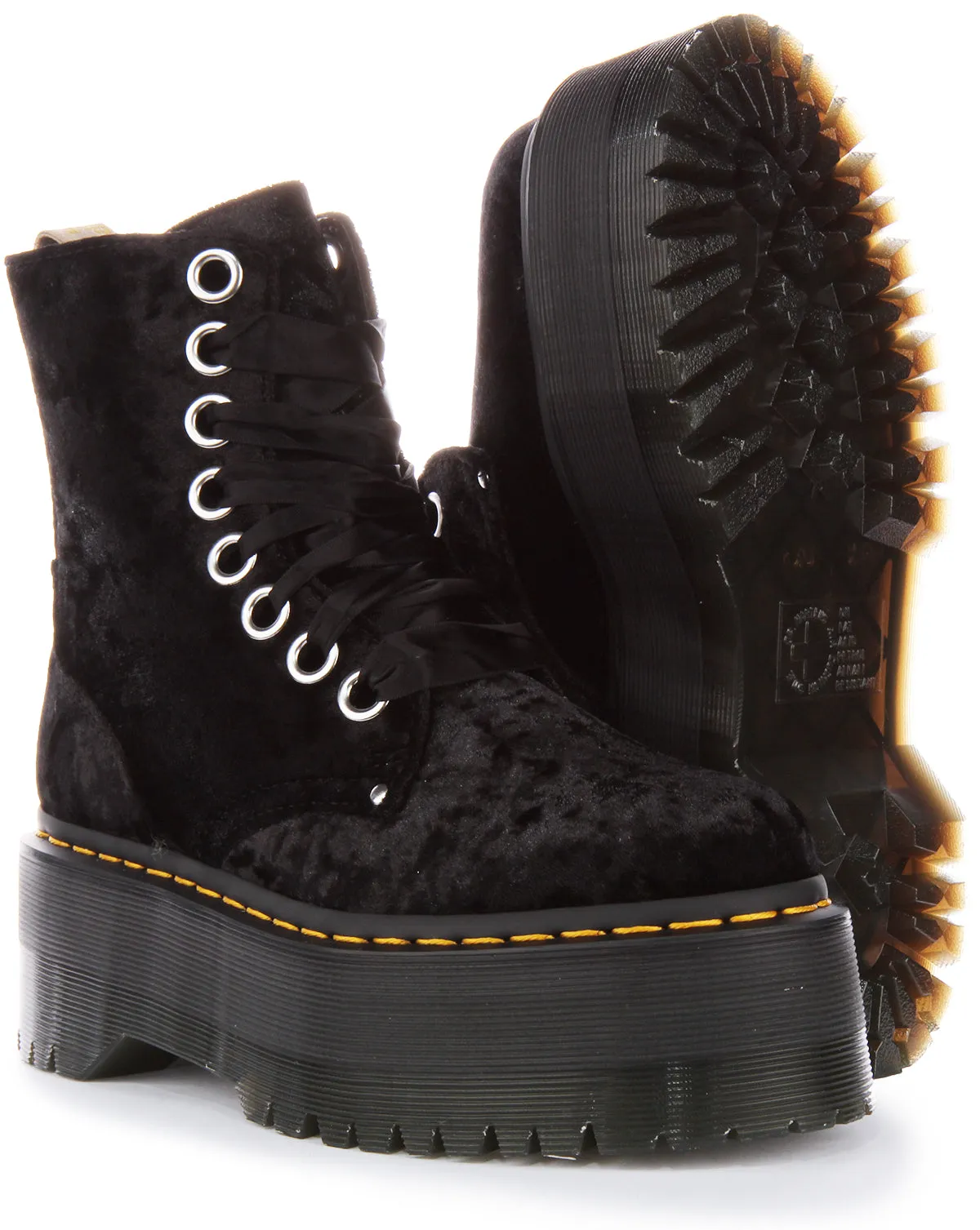 Dr Martens Vegan Jadon Max Noir Pour Femme Chaussures Dr Martens