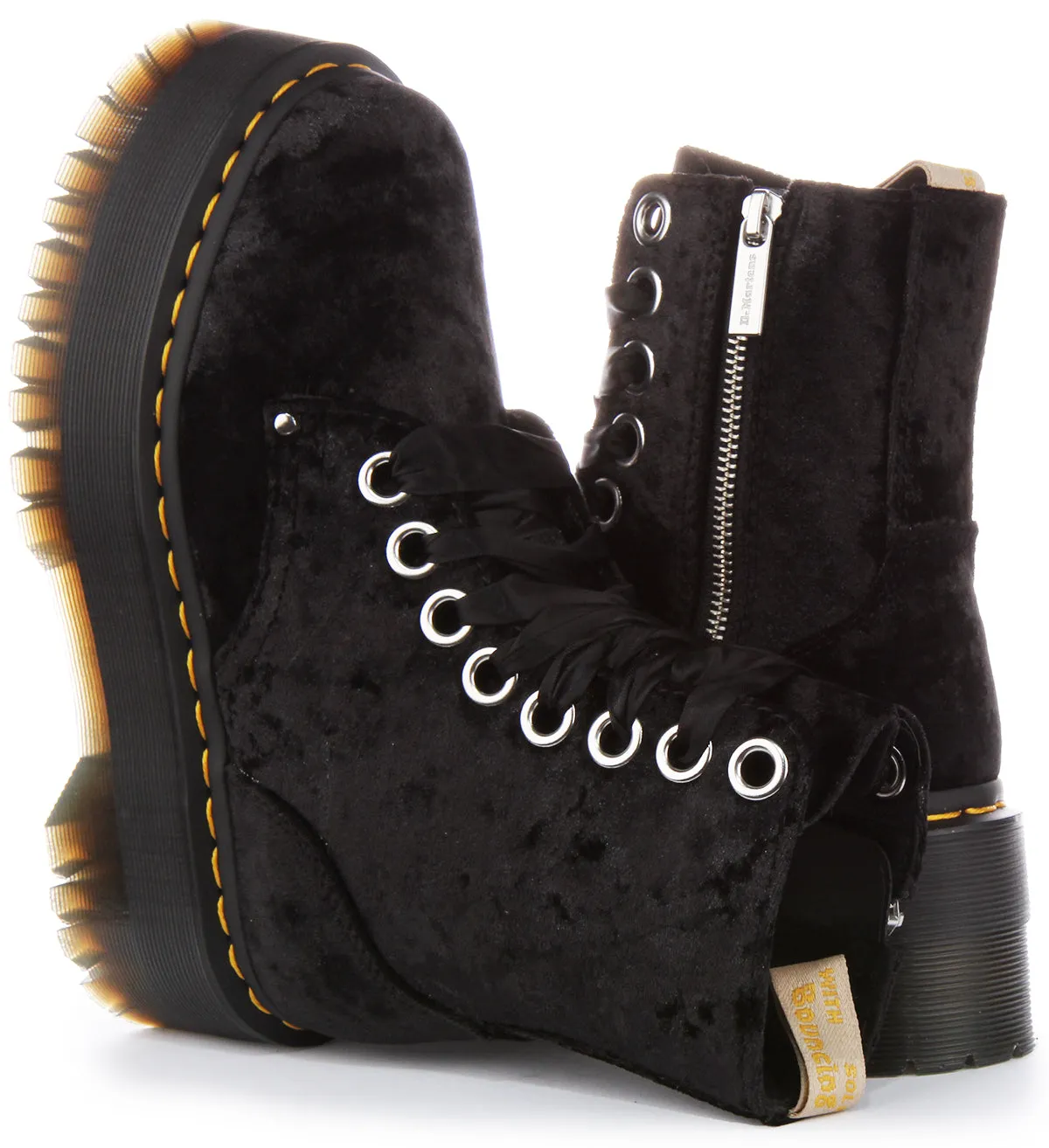Dr Martens Vegan Jadon Max Noir Pour Femme Chaussures Dr Martens