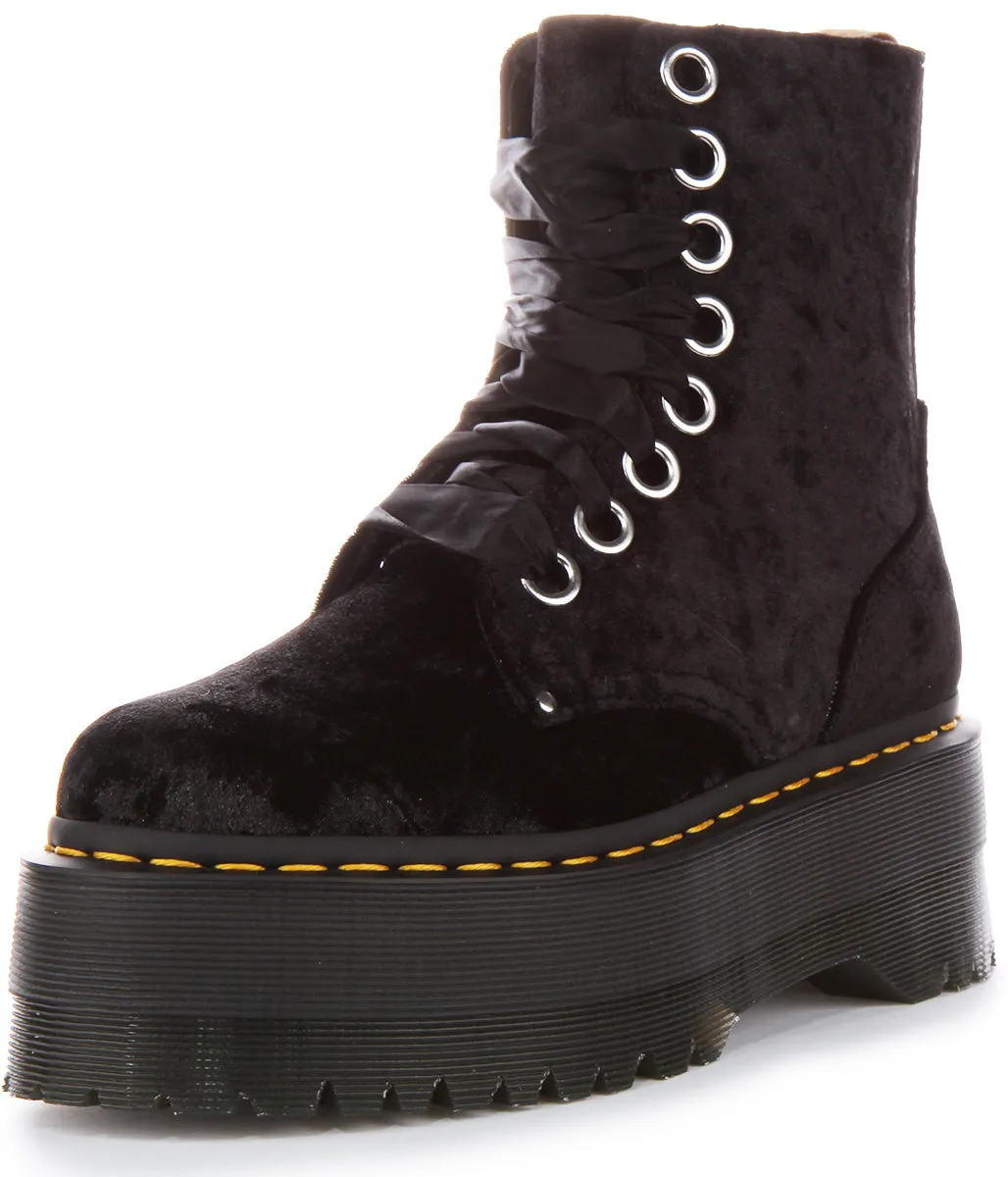 Dr Martens Vegan Jadon Max Noir Pour Femme Chaussures Dr Martens