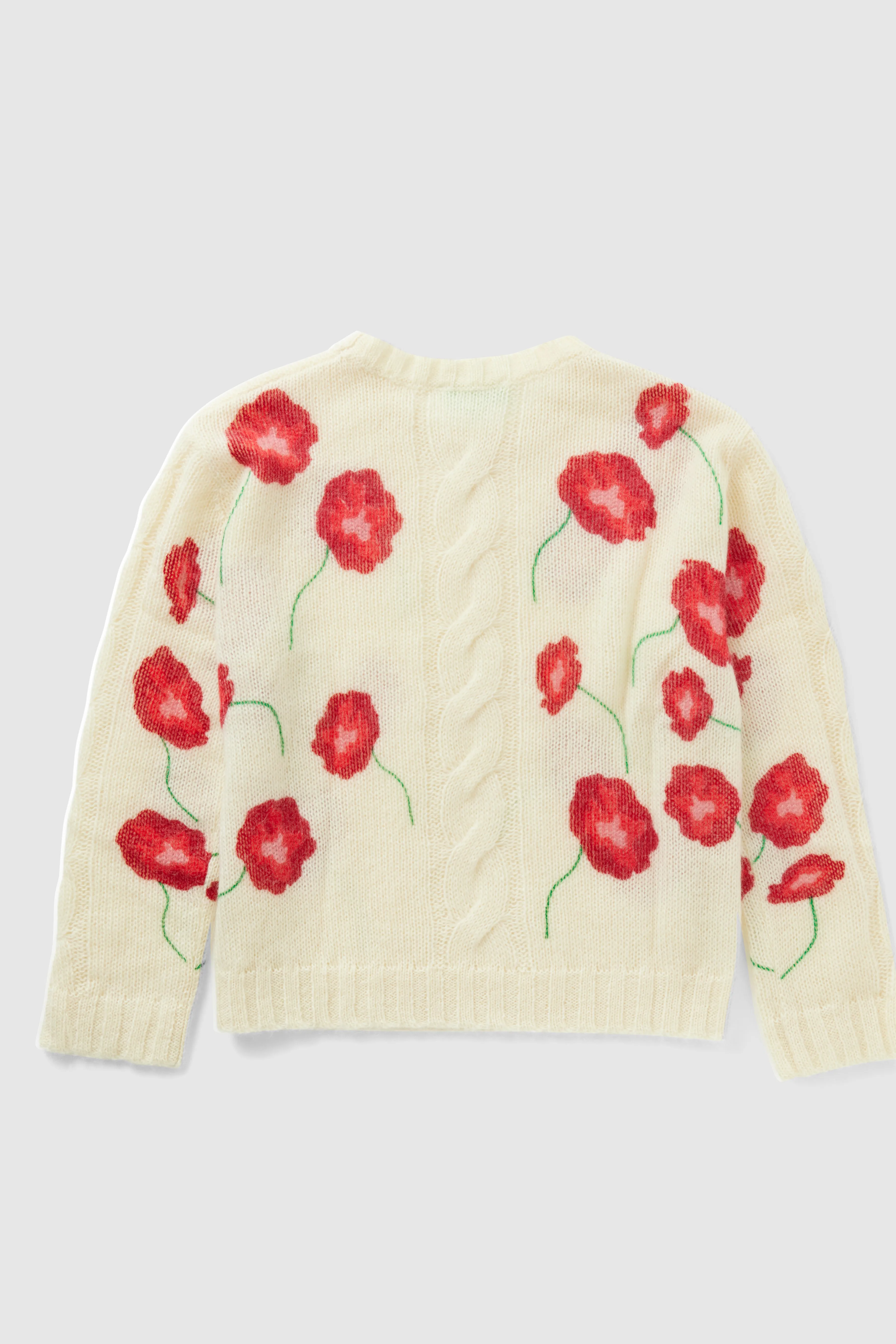 Pull Ellis en maille Poppy blanc