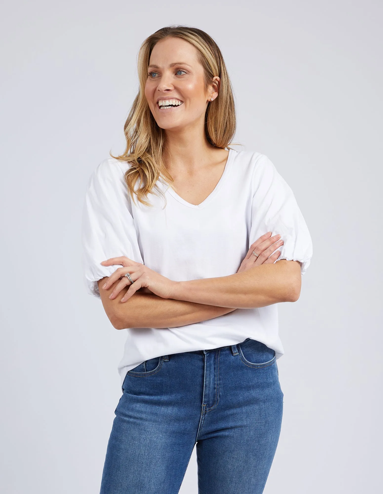 T-shirt Elm Joy Printemps-Été Blanc
