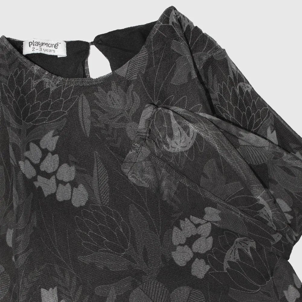 Robe à manches longues fleurie