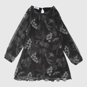 Robe à manches longues fleurie