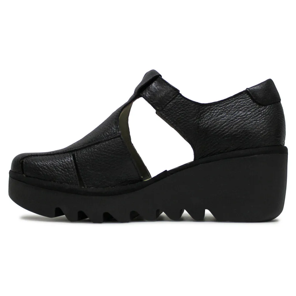 Fly London BURI481FLY Escarpins à Talon Compensé en Simili Cuir pour Femme