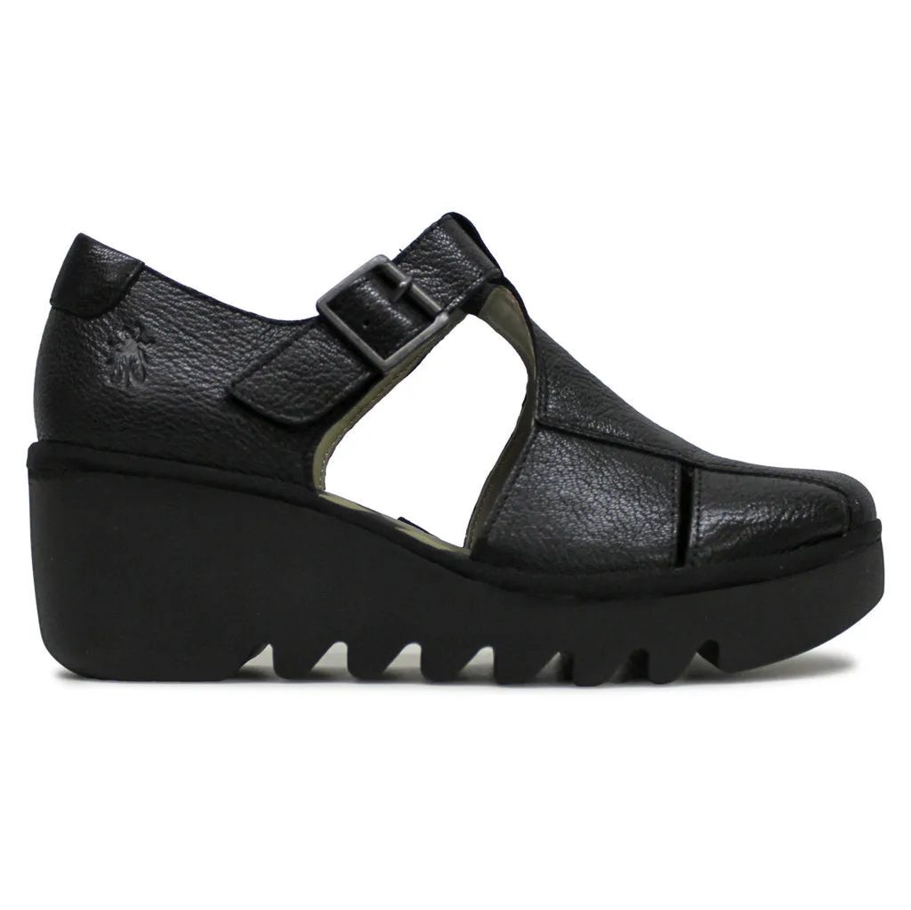 Fly London BURI481FLY Escarpins à Talon Compensé en Simili Cuir pour Femme