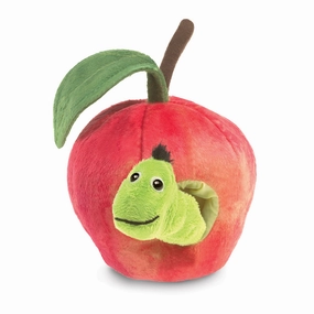 Folkmanis Puppet - Worm In Apple
