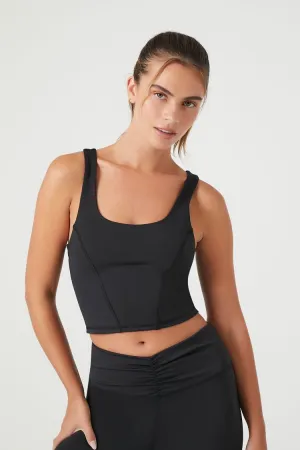 Forever 21 Débardeur Femme Sportif à Dos Négligé Noir Forever 21