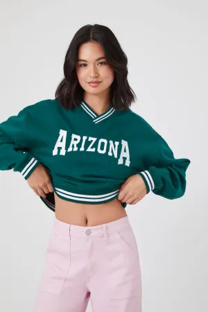 Forever 21 Pull-over graphique Arizona pour femmes Vert/Multicolore Forever 21