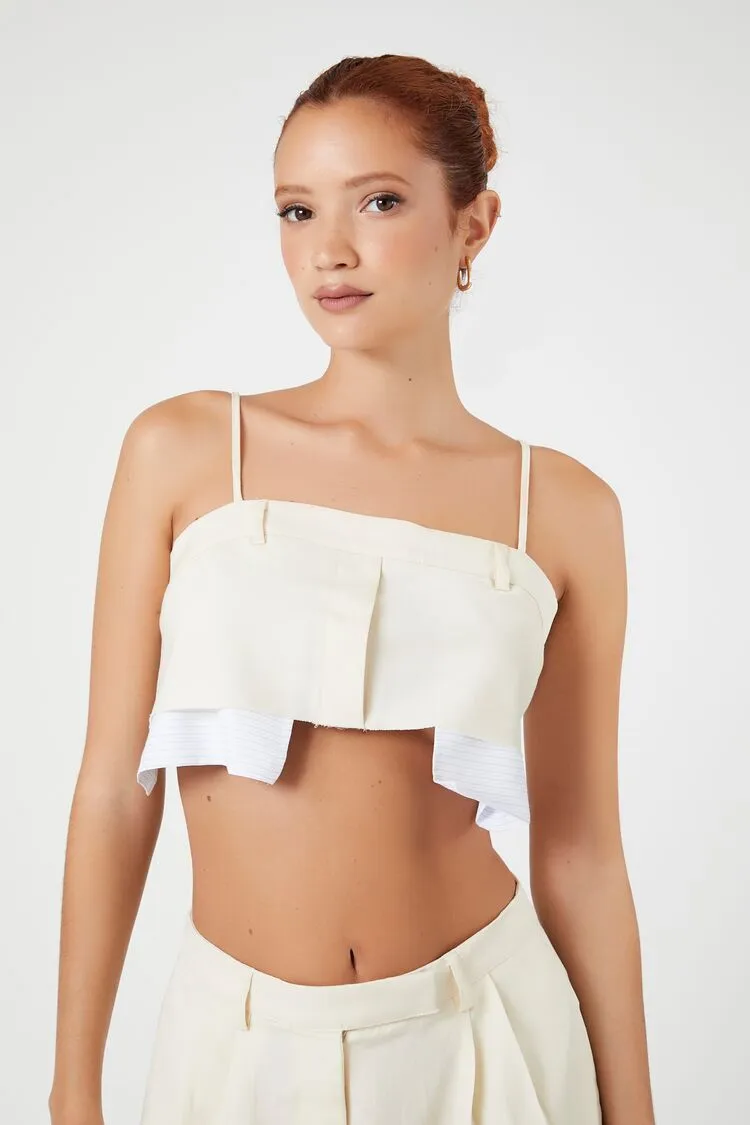 Forever 21 Femmes Bralette Plissé Revisité Sable Forever 21