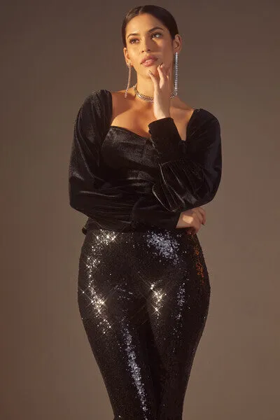 Forever 21 Haut court smocké noir pour femme Forever 21