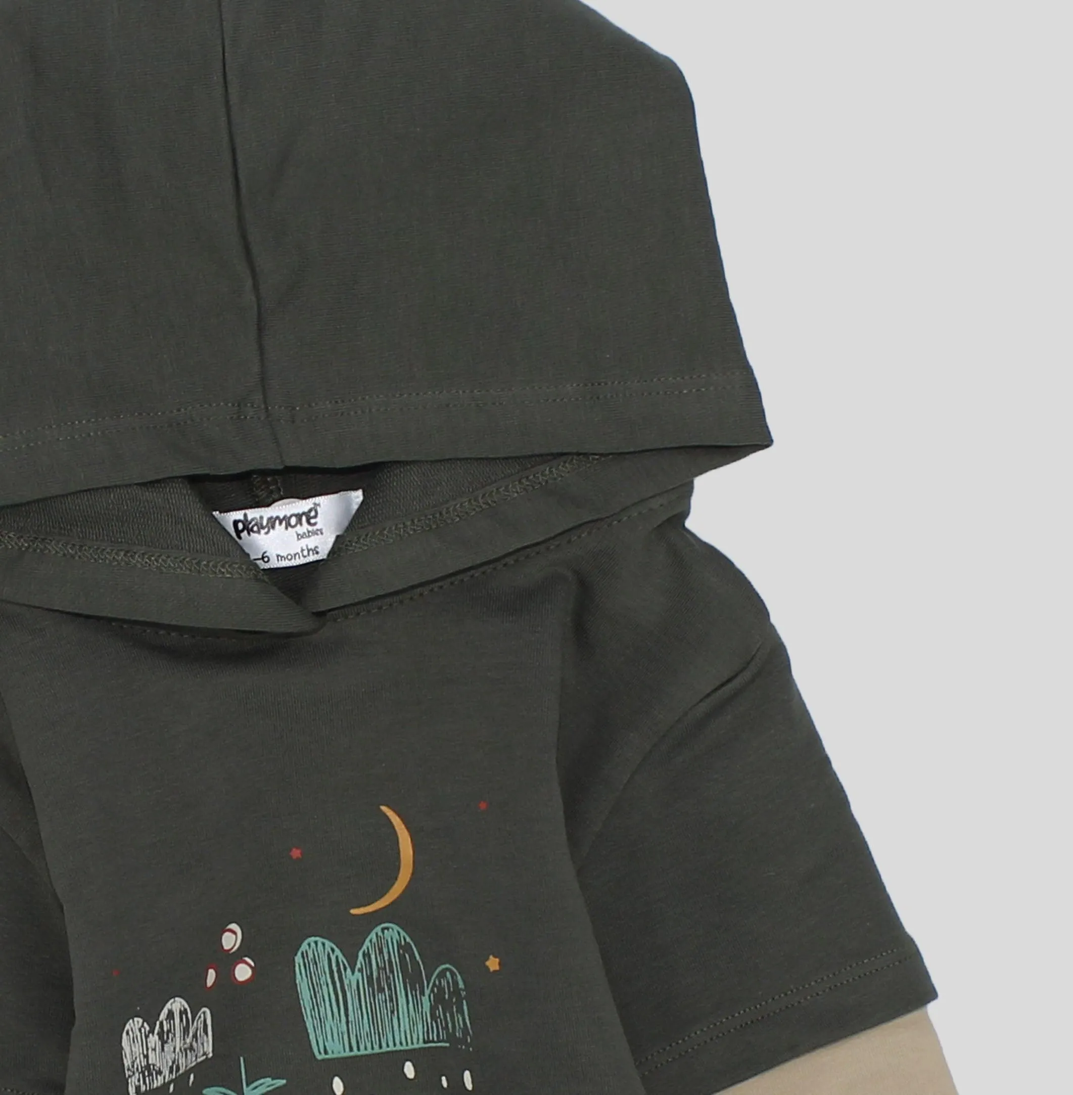 T-shirt à capuche manches longues Foxy