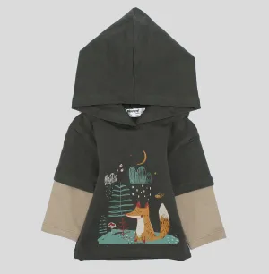 T-shirt à capuche manches longues Foxy