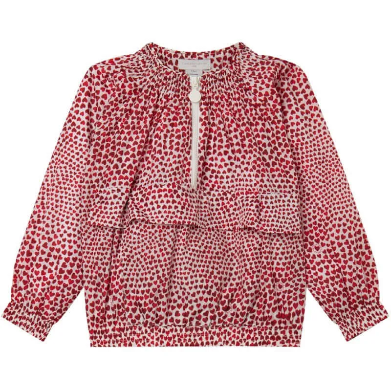 Veste à imprimé cœur pour filles