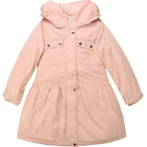 Manteau matelassé abricot pour filles