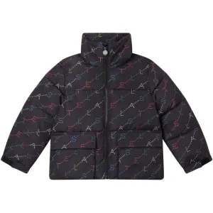 Veste matelassée à pois noirs pour filles