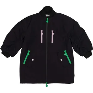 Veste matelassée à logo noir pour filles