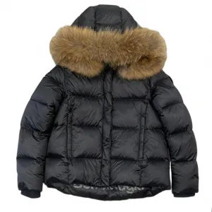 Veste matelassée noire pour fille