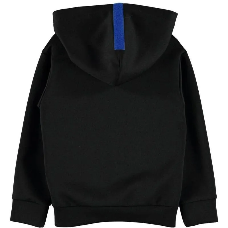 Pull à capuche en néoprène noir pour filles