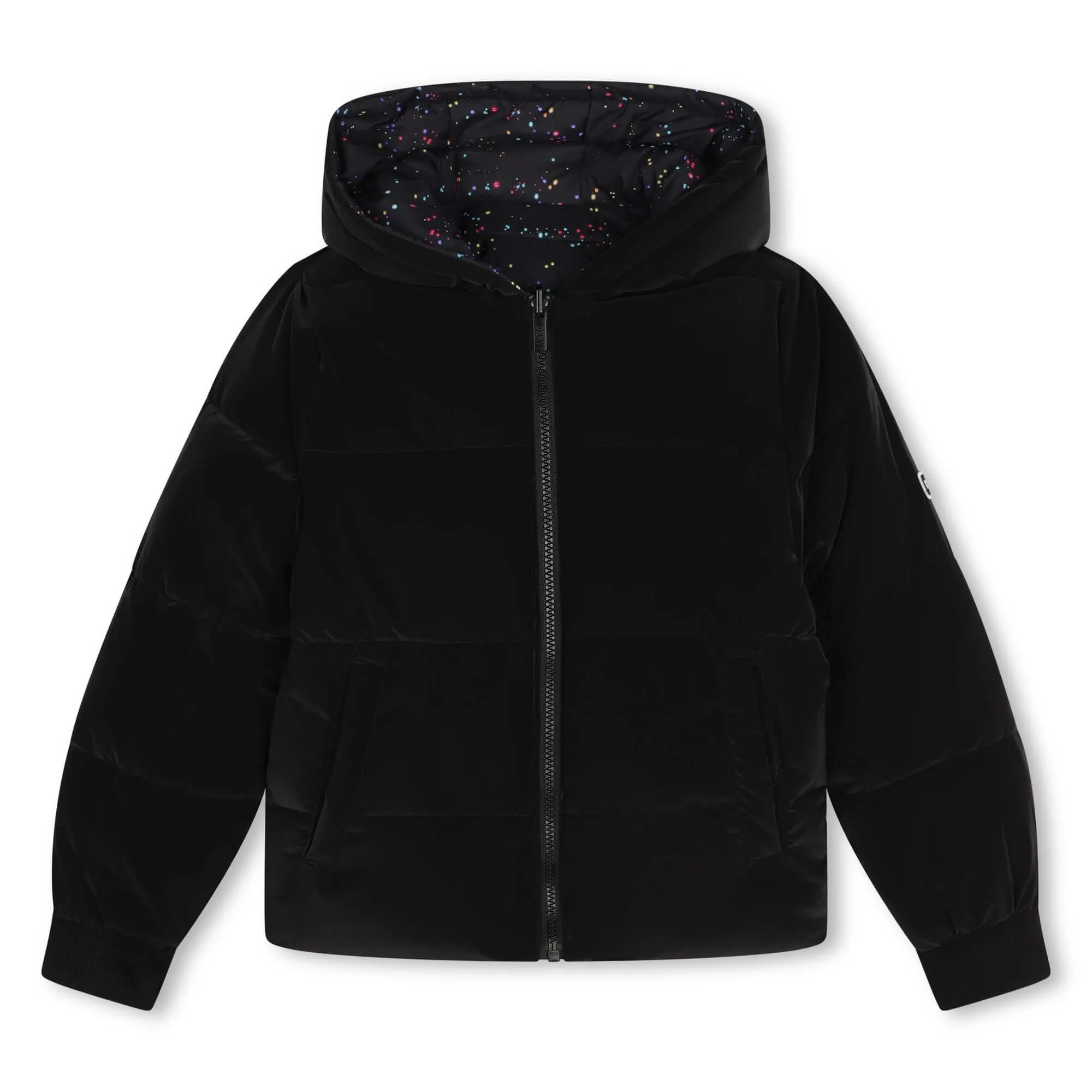 Manteau Doudoune Noir Réversible pour Filles