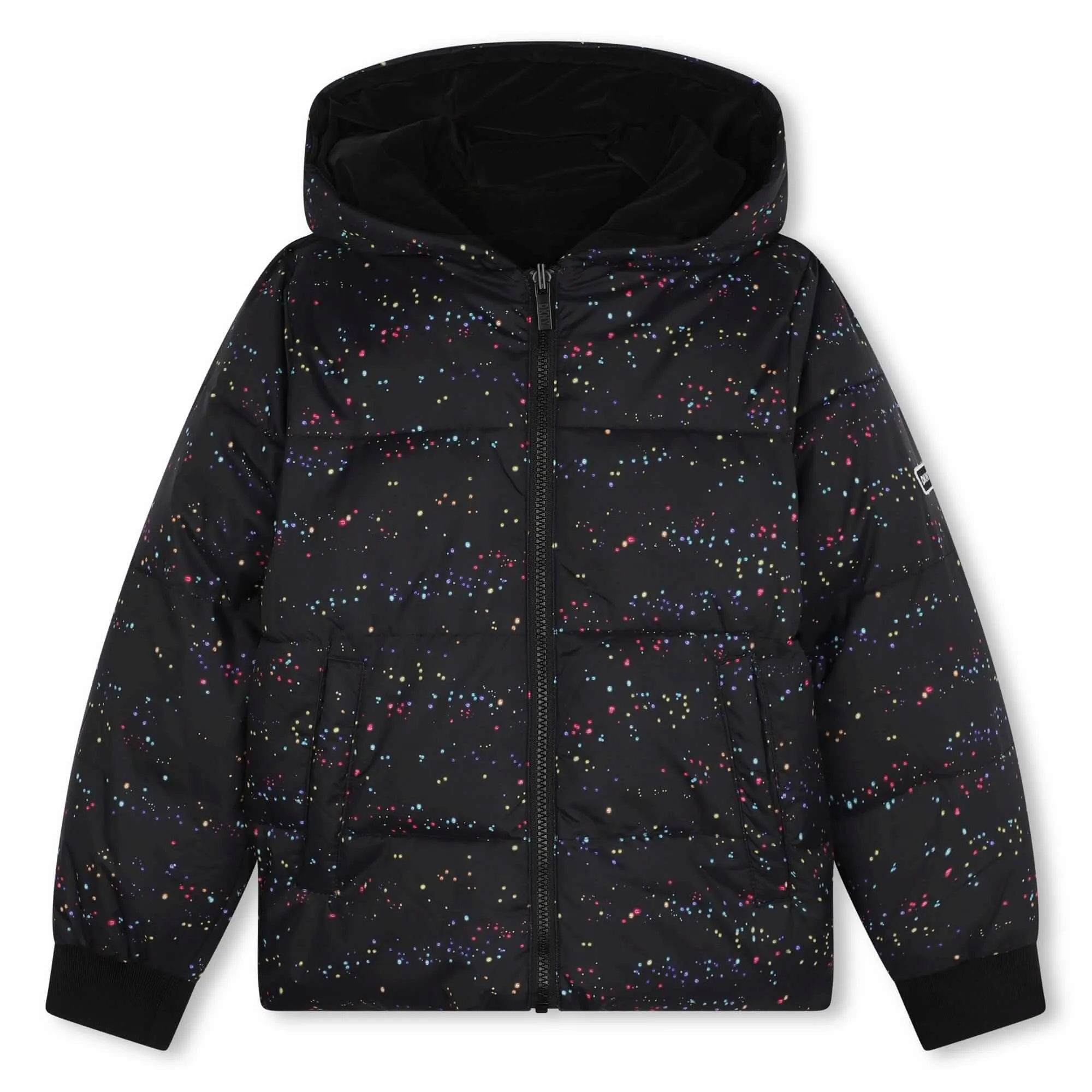 Manteau Doudoune Noir Réversible pour Filles