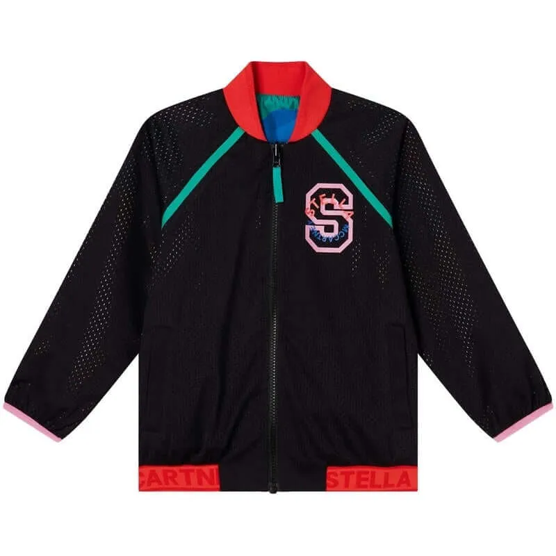 Veste de sport réversible noire pour filles