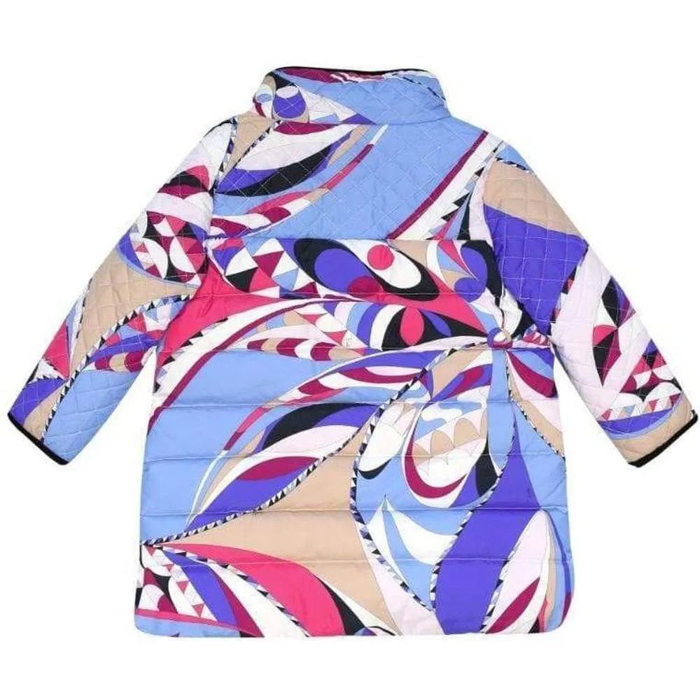 Veste matelassée bleue et rose pour filles